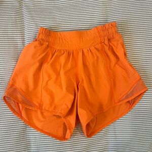 Neon Orange Hotty Hot Shorts